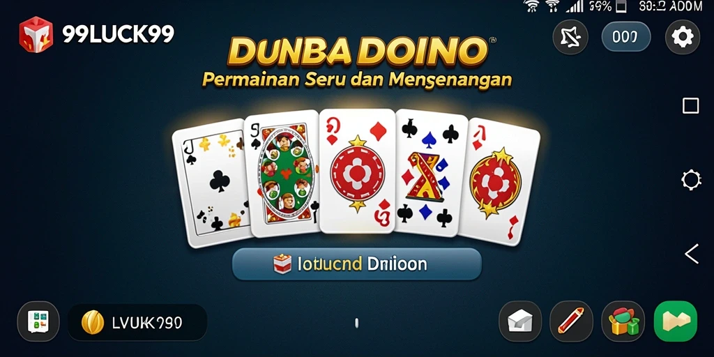 Tampilan gameplay seru dari 99LUCK99 dengan elemen domino yang menarik.