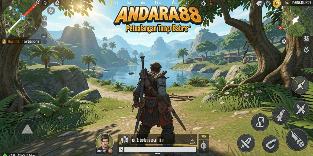 Tampilan menakjubkan dunia terbuka ANDARA88 dalam gameplay