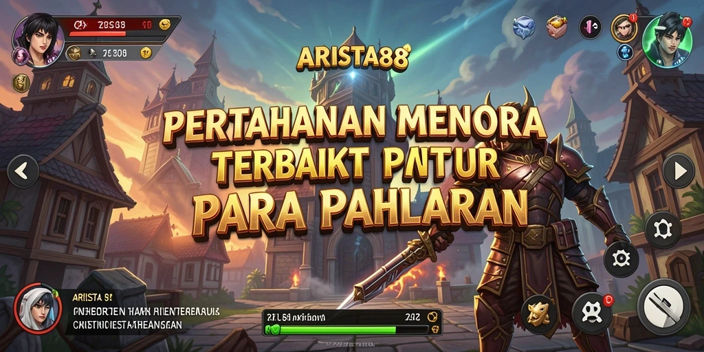 Screenshot ARISTA88 menunjukkan aksi seru dalam permainan Tower Defense.