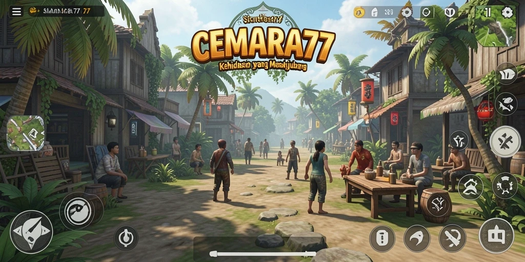 Tampilan gameplay menarik dari CEMARA77 dengan grafis menawan.