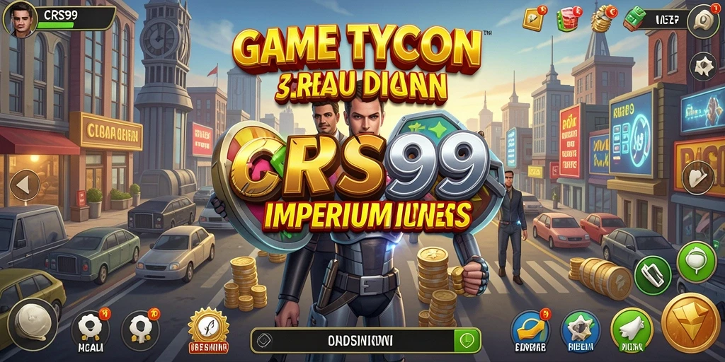 Tampilan gameplay <strong>CRS99</strong> yang menarik dengan berbagai elemen Tycoon.
