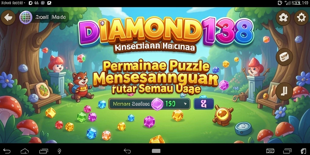 Tampilan gameplay menarik dari DIAMOND138 dengan level puzzle yang seru.