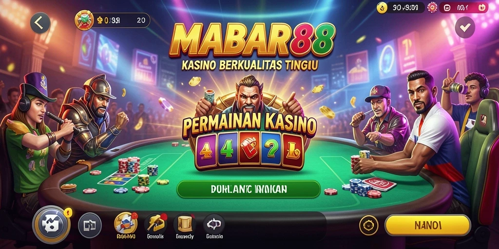 Tangkapan layar gameplay MABAR88 yang penuh aksi di kasino.