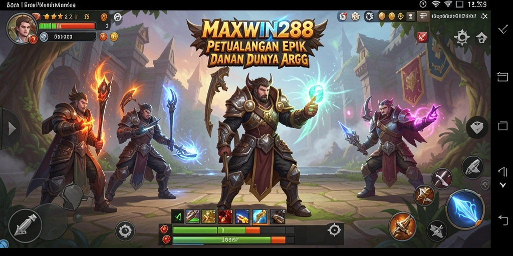 Screenshot gameplay ARPG MAXWIN288 yang memukau.