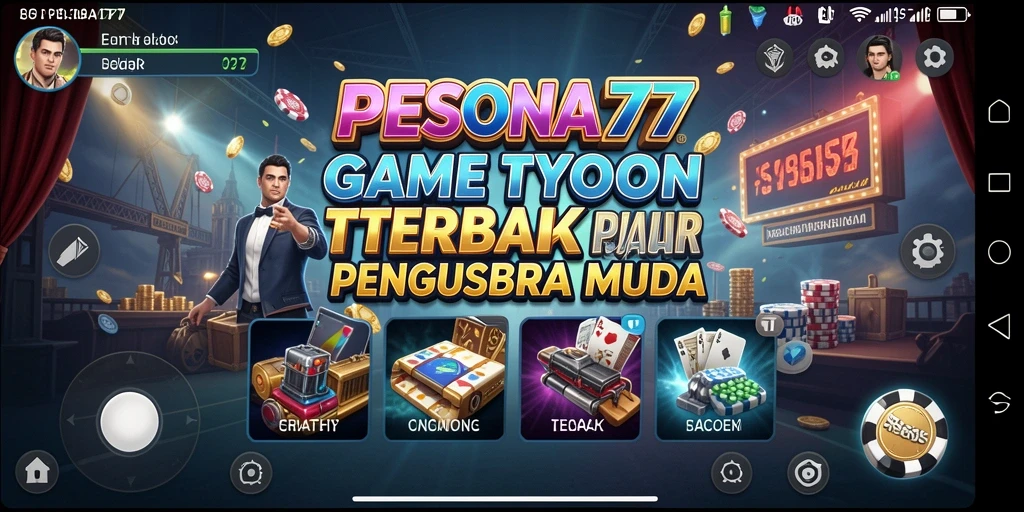 Tampilan gameplay PESONA77 yang menarik dan interaktif dalam dunia Tycoon.