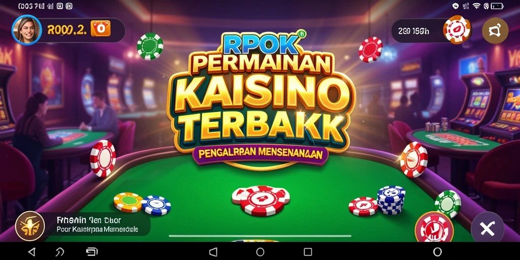 Tampilan gameplay RPOK yang menarik dalam suasana Kasino.