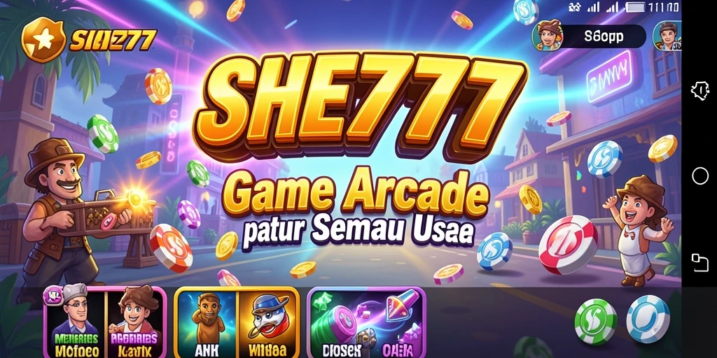 Tampilan gameplay menarik dari SHE777 dengan berbagai rintangan seru.