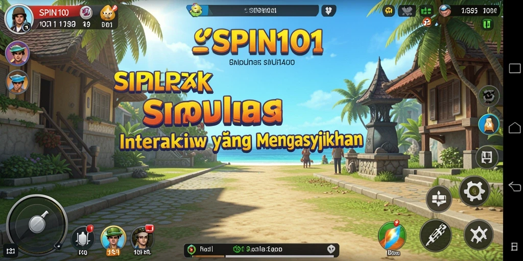 Tangkapan layar menunjukkan gameplay menarik dalam SPIN101.